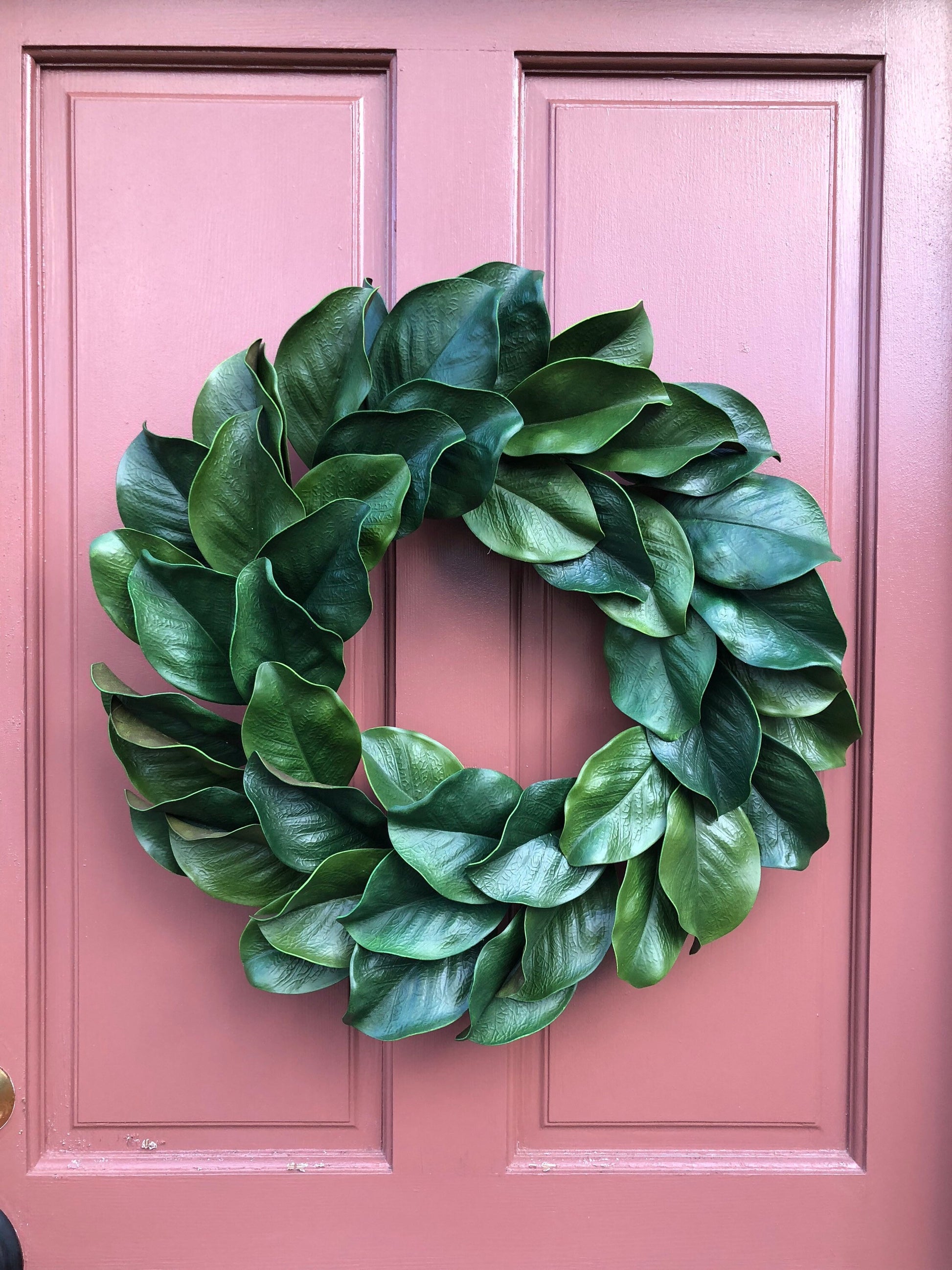 Sale/MAGNOLIA Wreath, Large 23-25" Magnolia leaf door wreath, Housewarming wreath, Farmhouse wreath,wedding gift, Wreath with burlap bow