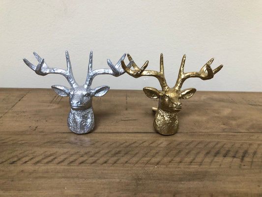 Deer metal Knobs/Deer Metal Knobs/pick COLOR/Antler Drawer Pull/Deer Metal Cabinet Knob/Drawer Pulls Drawer Knobs Cabinet Knobs