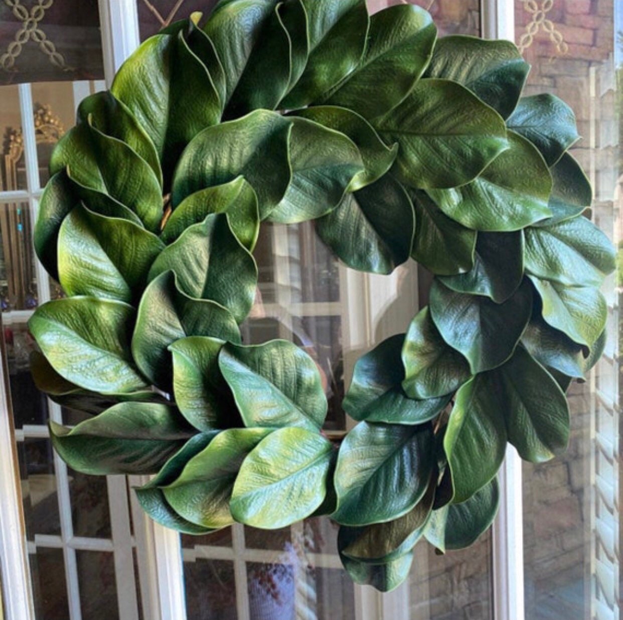 MAGNOLIA Wreath, Magnolia front door wreath, 23-25" Magnolia leaf wreath, Fixer Upper wreath, Farmhouse wreath