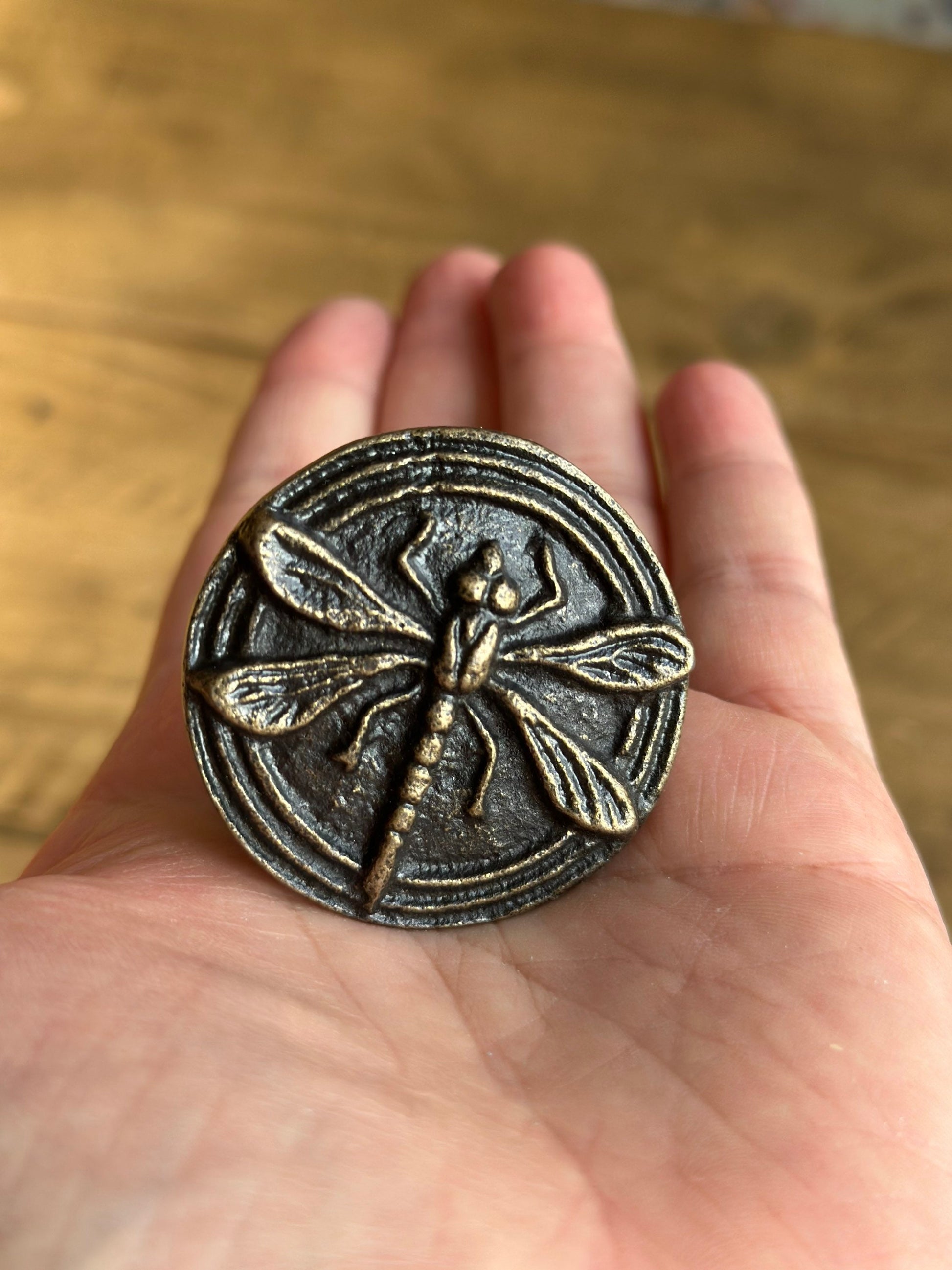 Sale/DRAGONFLY Metal Cabinet Knob/Metal dragonfly knob/ round knob/PICK COLOR knob/Metal Bronze Knob Dresser Cabinet Drawer Pull