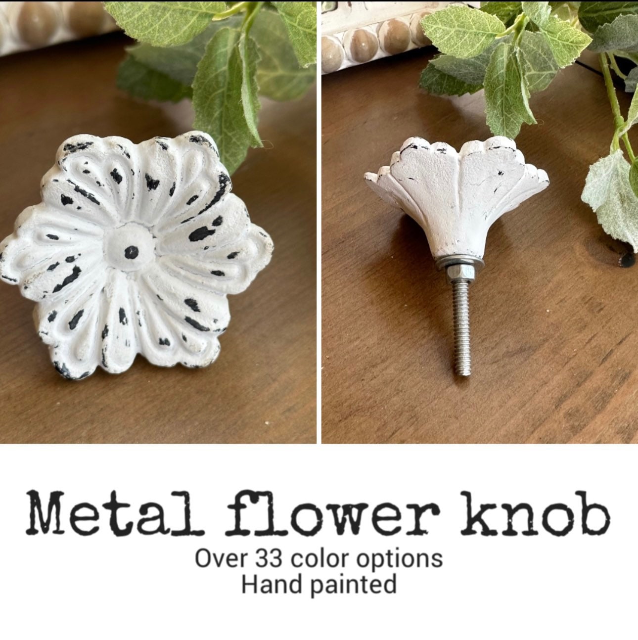 Sale/hot pink Flower Metal Cabinet Knob/Metal Flower knob/FLOWER knob/PICK COLOR flower knob/Metal Bronze Knob Dresser Cabinet Drawer Pull/