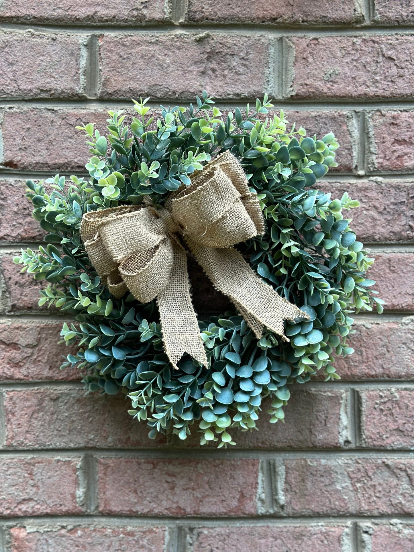 Eucalyptus Wreath, Wreath, Farmhouse Wreath, Green Wreath, Wreaths, Faux Eucalyptus Wreath, Door Wreath, wedding table