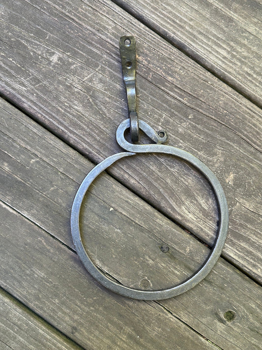 Sale/Forged Metal Towel Ring/Towel Rack/Bathroom Decor/Metal Towel Ring/PICK COLOR/Farmhouse Bathroom/Towel Hook/Kitchen Towel Holder