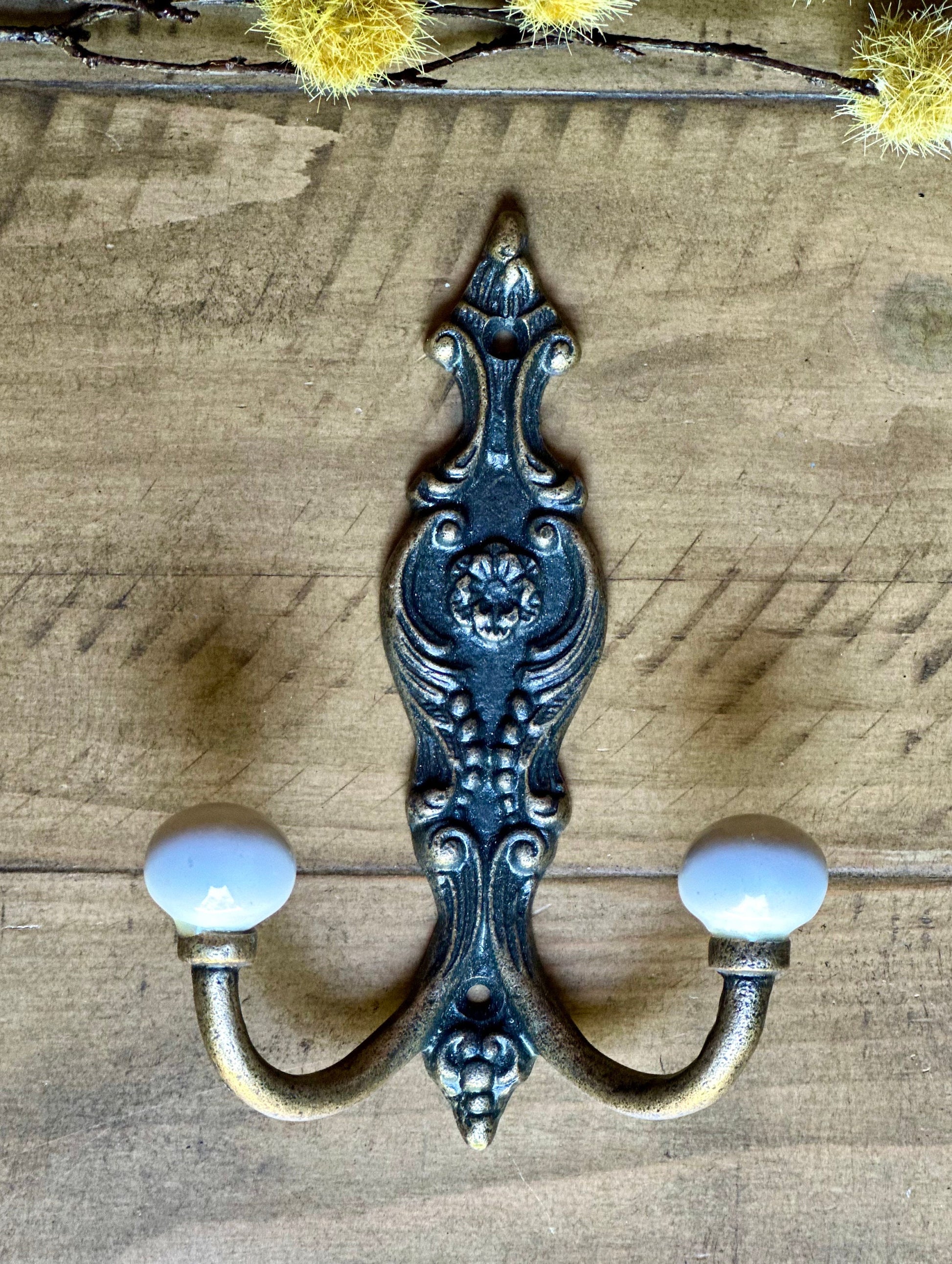 Antique bronze Mudroom hook, Bathroom towel hook, Towel Wall Hook, Farmhouse Hook, Coat Hook, Farmhouse Towel Hook, double hook