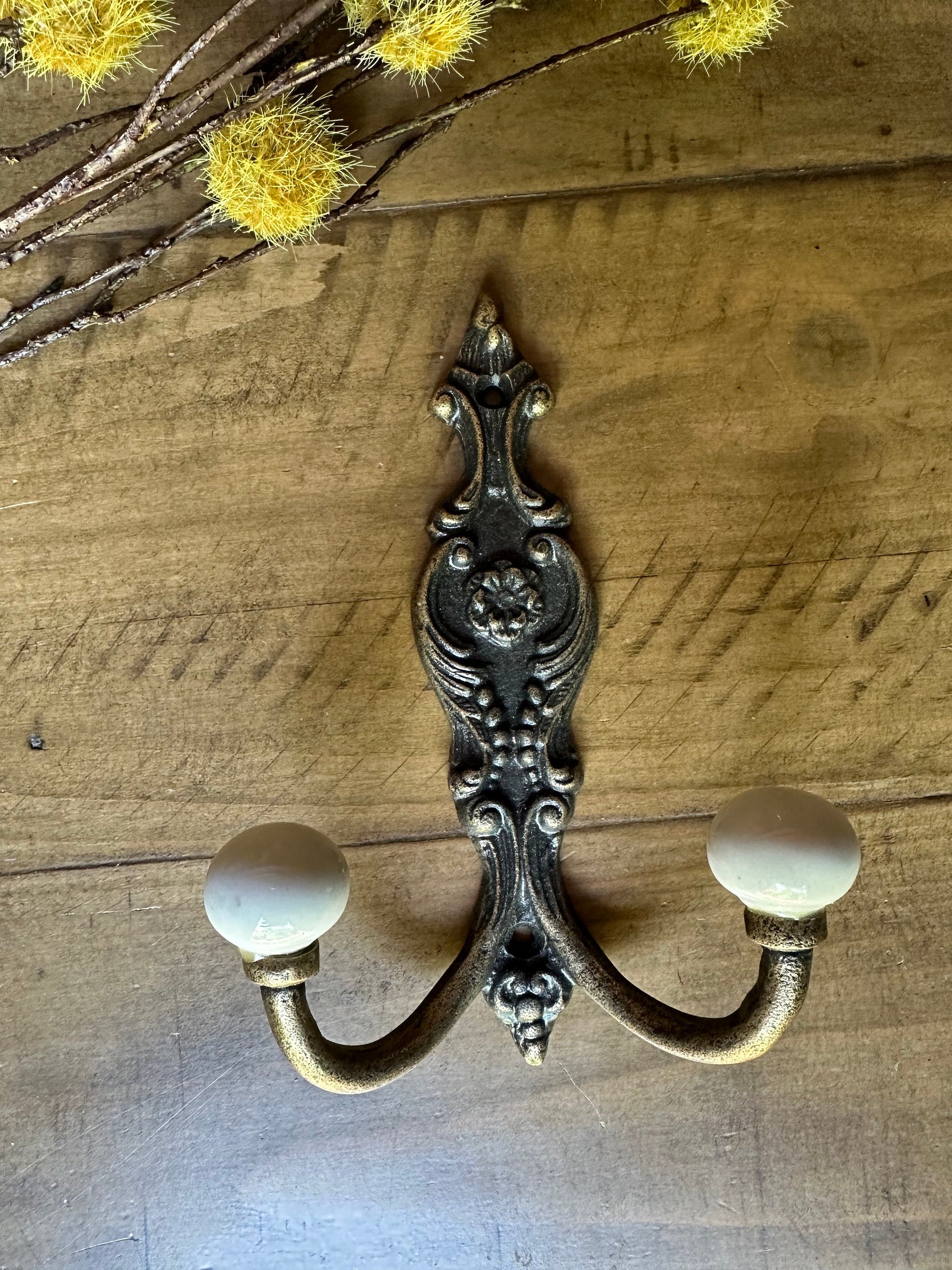 Antique bronze Mudroom hook, Bathroom towel hook, Towel Wall Hook, Farmhouse Hook, Coat Hook, Farmhouse Towel Hook, double hook