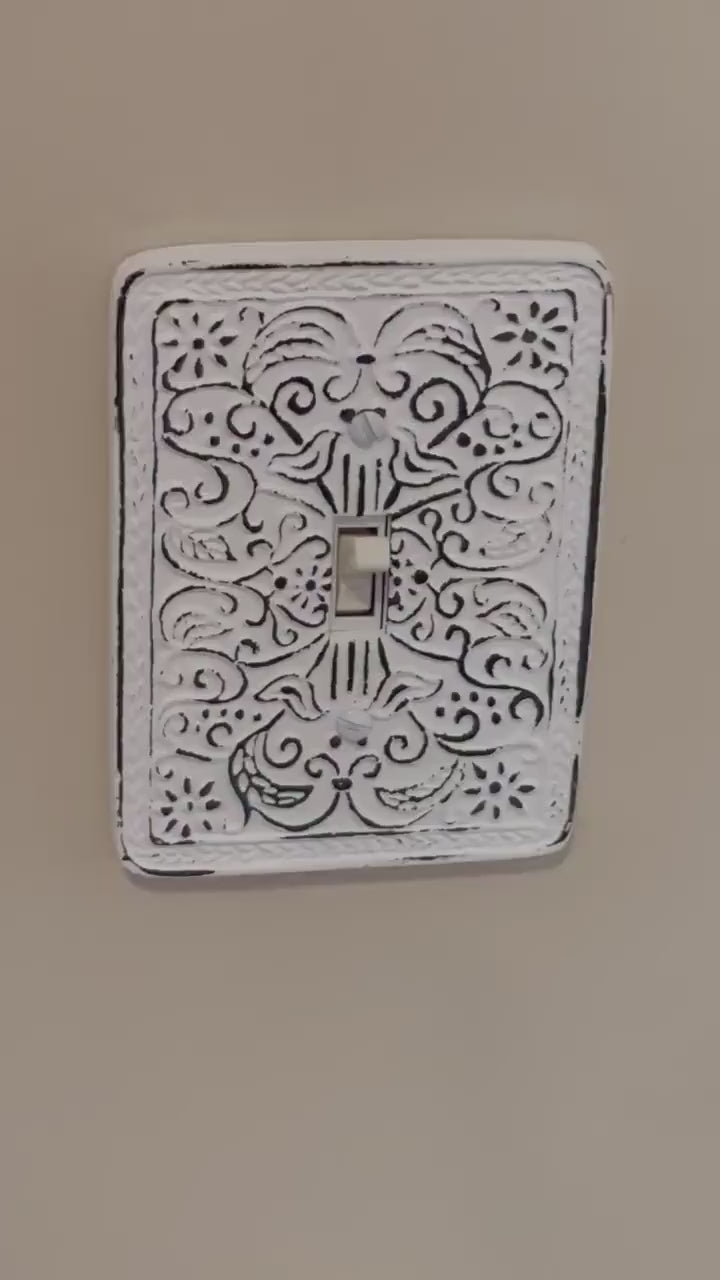 SALE/Metal  Double Light Switch Cover/single light switch cover/Nursery/Bedroom/Light Switch Plate/Pick color/Outlet Cover/