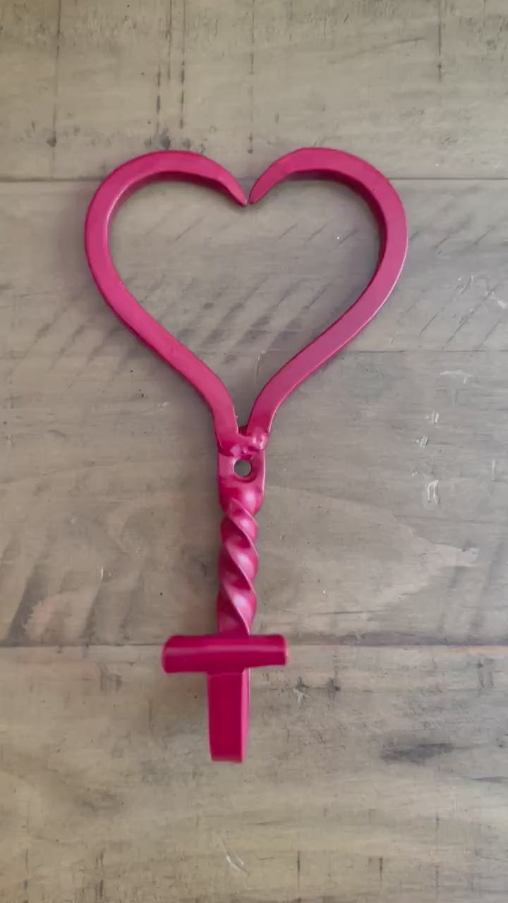 SALE/Heart Wall Hook/ Towel Hook/ Metal wall hook/ Decorative wall hook/ Heart hooks/ wall Hook/Heart decor/Hooks for Wall