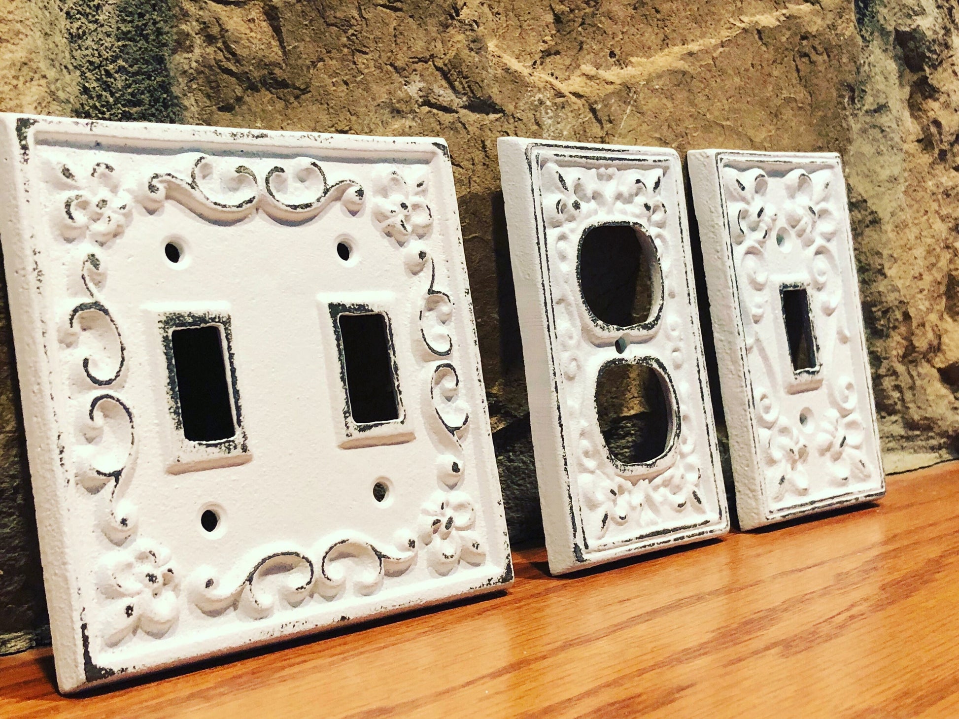 Outlet covers/Cast Iron Double Light Switch Cover/single light switch cover/Nursery/Bedroom/Light Switch Plate/Pick color/Outlet Cover/