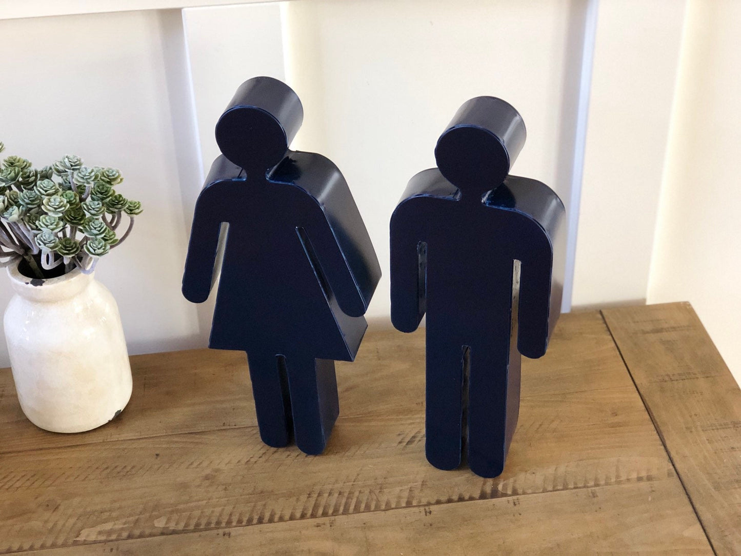 SALE/His and Hers bathroom sign/Boy and Girl bathroom sign/Metal Bathroom sign/Restaurant restroom sign/His ans hers sign/Potty sign