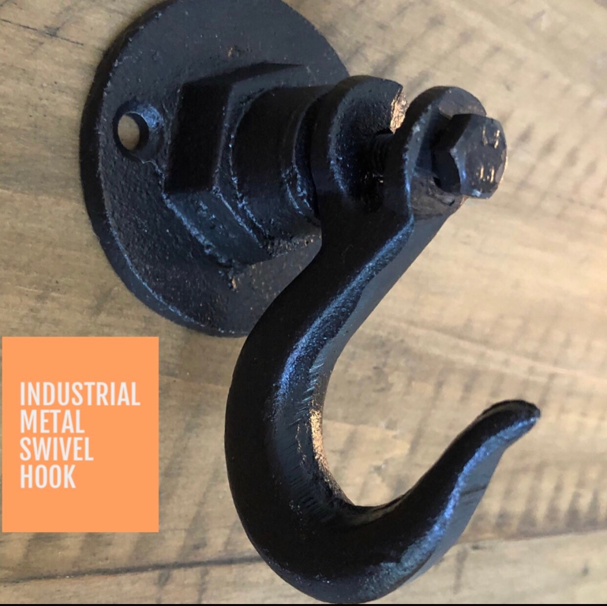Sale/ Industrial Metal wall hook/swivel metal hook/Vintage hook/ cabin/ french country/ beach/ metal wall hook/ wedding
