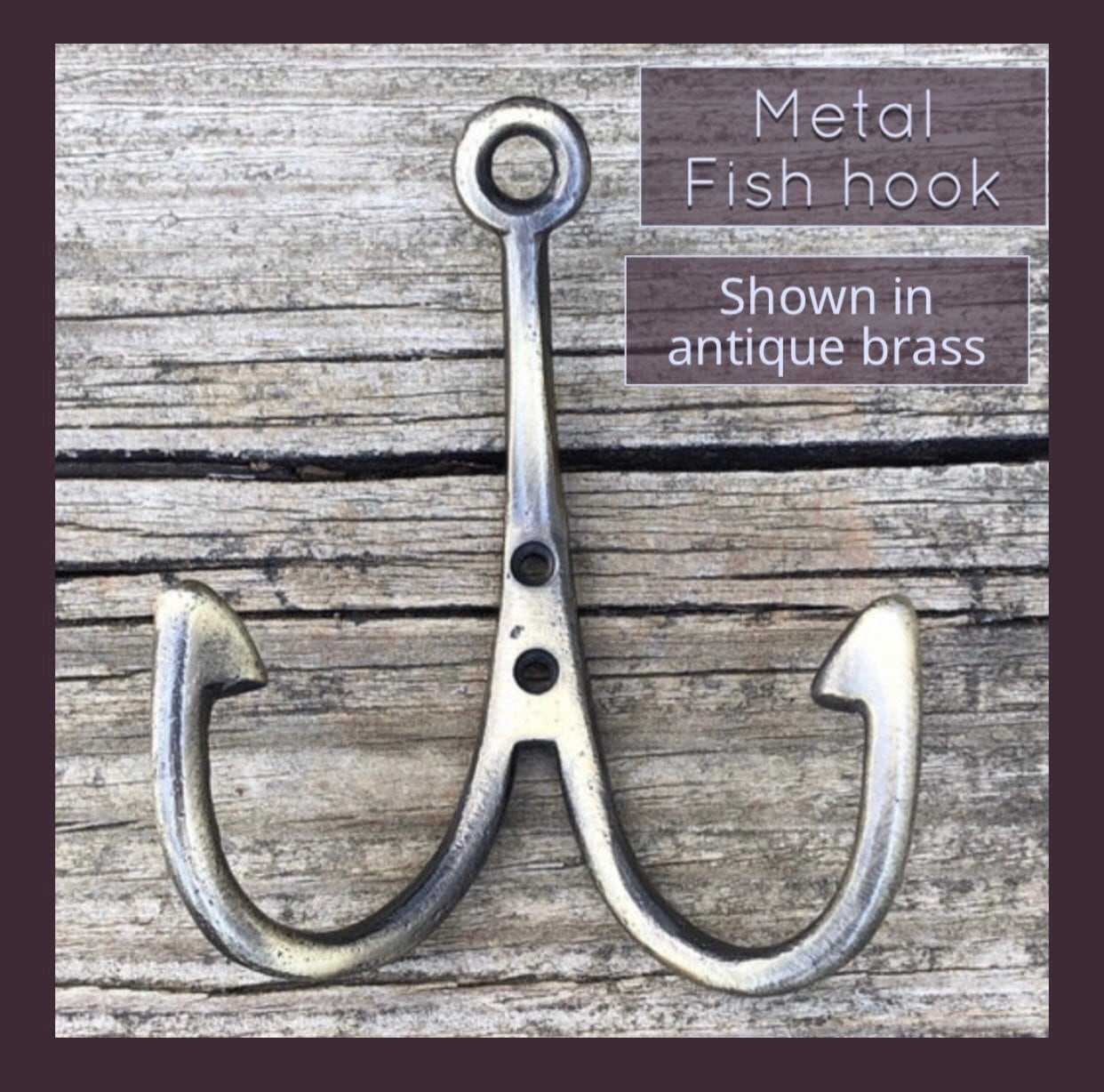 Fishing Style Hook, Lake House Hook, Metal fish Hook, Wall Hook, Towel Hook, Lake House Decor, Fishing, Beach House Decor,